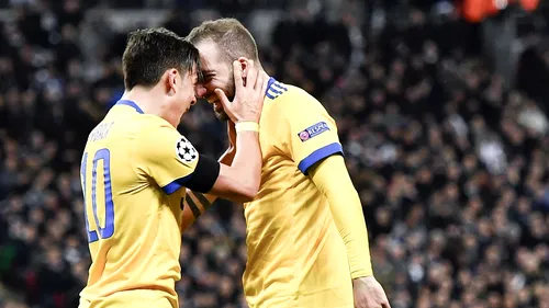 Juventus s-a impus pe Wembley după o revenire spectaculoasă. Higuain și Dybala au lovit când englezii mărșăluiau. Cronica meciului de la Londra