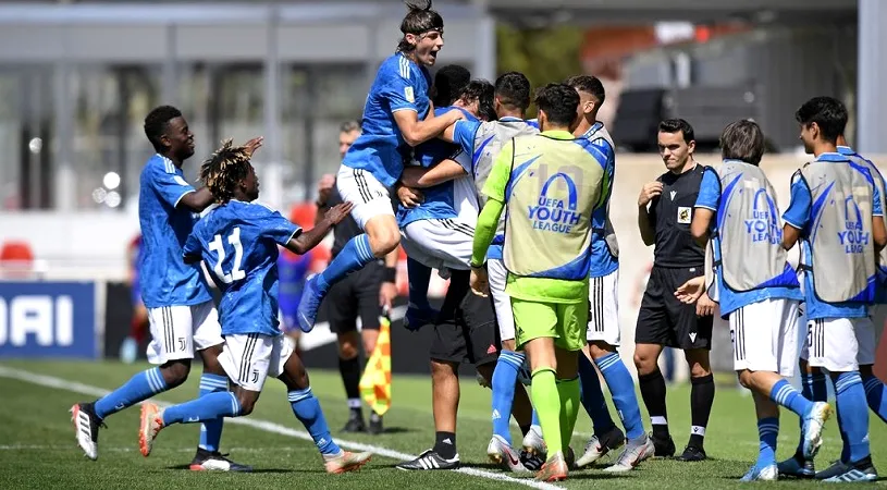 Radu Drăgușin, integralist la Juventus în UEFA Youth League. Torinezii s-au distrat cu Atletico Madrid