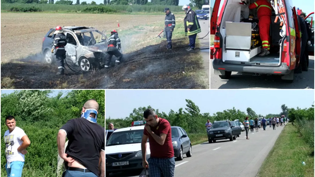 Lideri ai Druckeria, implicați într-un grav accident de circulație în drumul către meciul echipei ASU Poli.** Una dintre mașini a luat foc | VIDEO