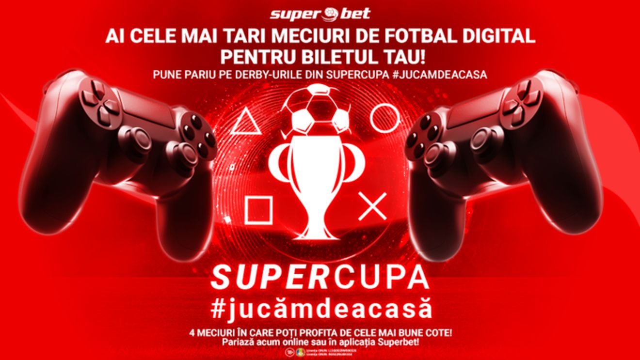 FII PE FAZĂ ȘI PARIAZĂ PE MECIURILE DE AZI DIN SuperCupa #jucămdeacasă!