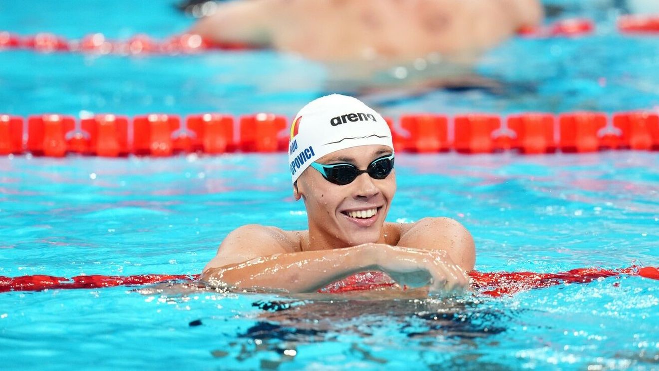 Când e finala lui David Popovici pentru aurul la 200 de metri