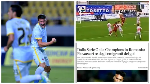 El e „Fluierașul Fermecat din Gallarate”. VIDEO: Fanii din Italia i-au făcut clip lui Piovaccari, după transferul la Steaua