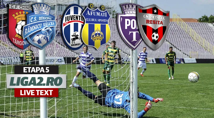 ASU Poli obține prima victorie în Liga 2, în timp ce liderul Chindia a umilit Vâlcea.** Juventus a trecut fără emoții de CS Afumați