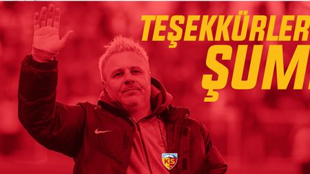 Șumudică, demis de la Kayserispor! Anunțul clubului și reacția antrenorului: "Nu mai puteam controla echipa"