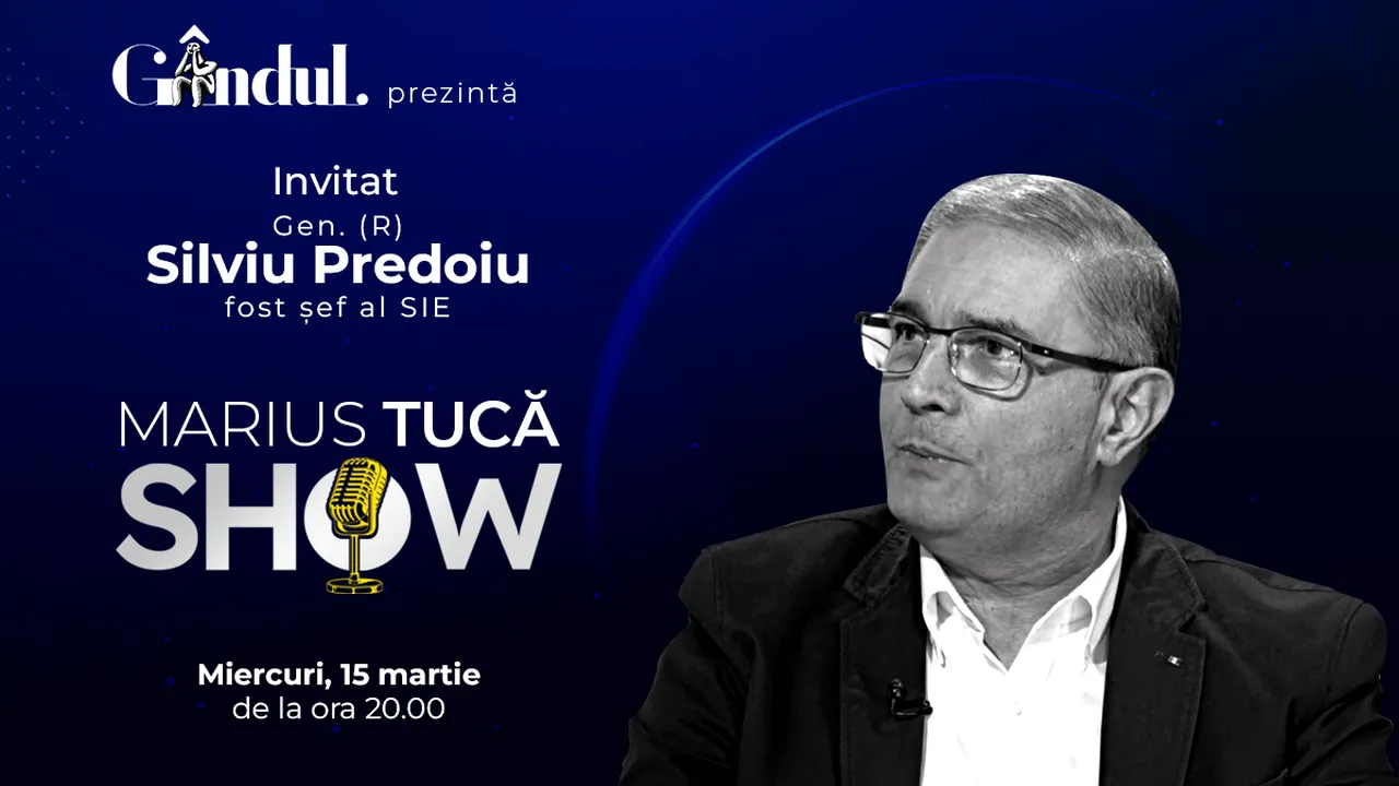 Marius Tucă Show începe miercuri, 15 martie, de la ora 19:40, live pe gândul.ro
