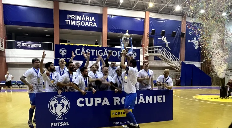 CSM Deva a câștigat Cupa României la futsal chiar pe terenul rivalei CFR Timișoara! One-man show Cristian Matei