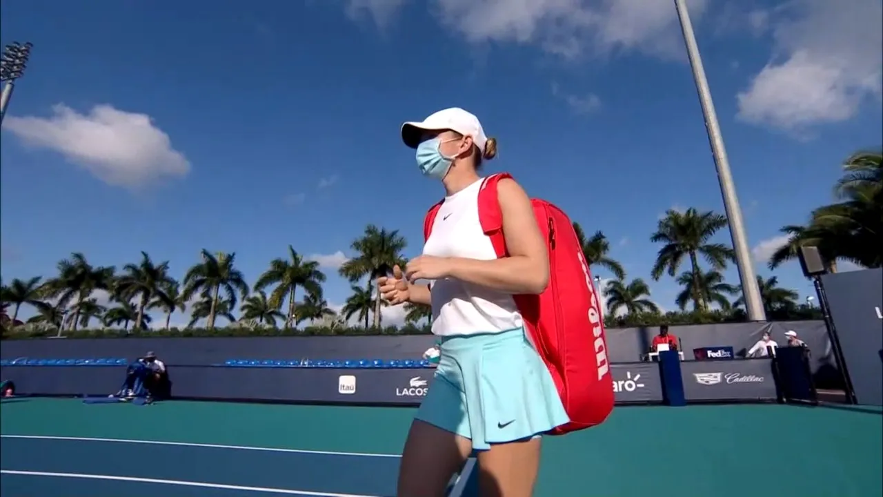 Simona Halep s-a retras de la Miami, înaintea meciului cu Anastasija Sevastova din turul 3! Anunț trist al sportivei: „Sunt supărată!