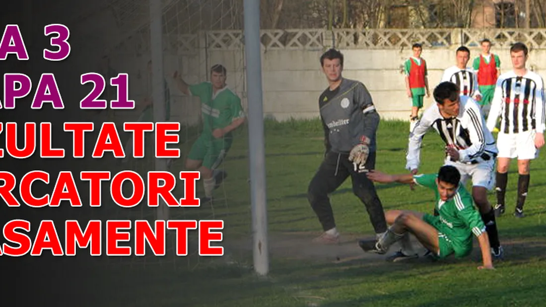 Rezultatele și marcatorii** etapei 21 - Liga 3