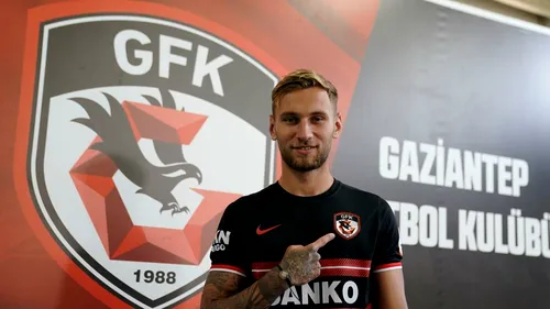 Denis Drăguș a fost prezentat oficial la Gaziantep! Fostul atacant de la Standard Liege, gata să lucreze cu Marius Șumudică