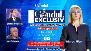 Gândul Exclusiv - Ediție Specială „Înmormântarea Papei”. Cu Marga Nițu, Ion Cristoiu și Ștefan Popescu, sâmbătă, 26 aprilie, de la ora 11.00
