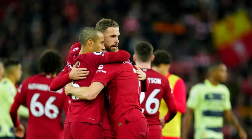 Liverpool, victorie superbă în derby-ul cu Manchester City! Portarul Alisson, assist de zile mari | VIDEO