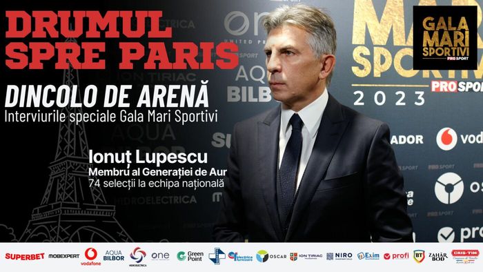 Mesajul lui Ionuț Lupescu, la Gala Mari Sportivi ProSport 2023, pentru cei calificați la JO Paris: „Să obțină cât mai multe medalii! Este vorba despre cota lor și imaginea României”. VIDEO