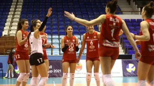 CSM Volei Alba Blaj, la un pas de finala Cupei Challenge la volei feminin. Victorie clară cu MCM-Diamant Kaposvar