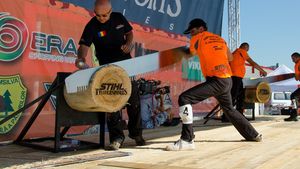 Duminică are loc o nouă ediție a Campionatului Național de tăiat lemne