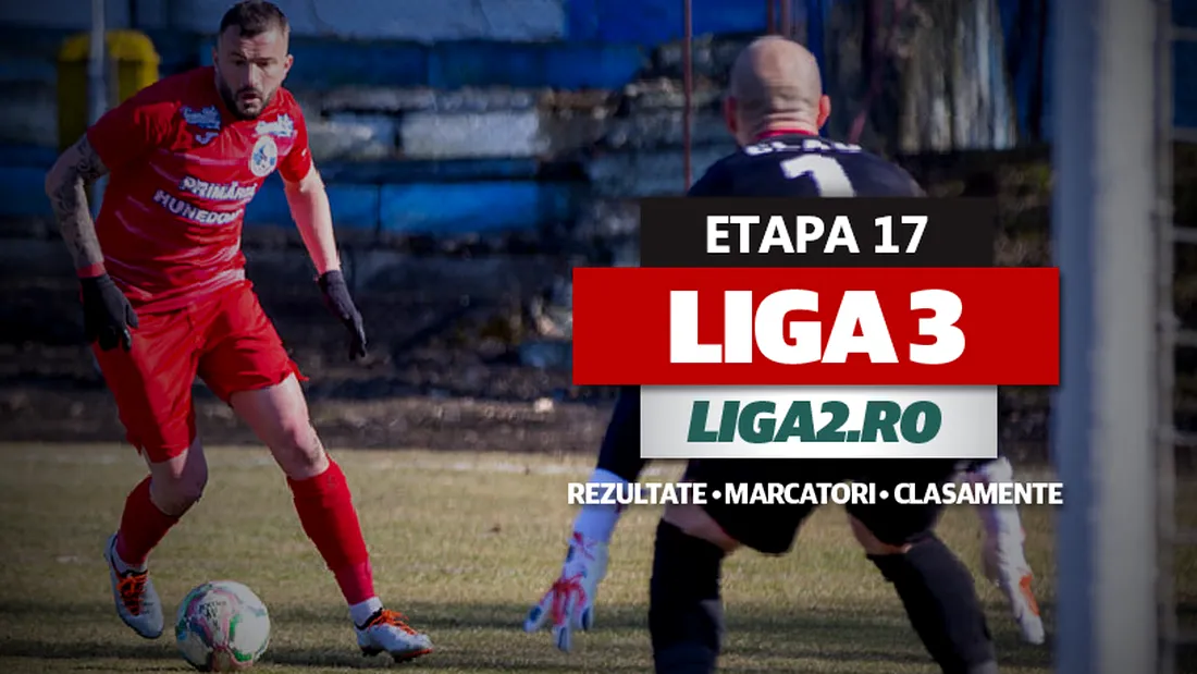 Liga 3, etapa 17 | CSM Deva a înregistrat scorul rundei. Minaur, câștigă derby-ul cu CA Oradea. SC Oțelul, Progresul Spartac, CSM Reșița și CS Hunedoara merg brici