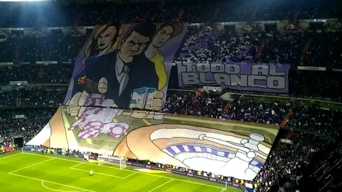 VIDEO 'Todo al Blanco'!** Spectacol total pe Santiago Bernabeu! Coregrafia de excepție a fanilor lui Real Madrid