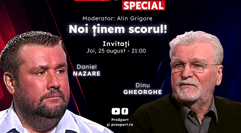 CFR Cluj, FCSB și Universitatea Craiova joacă pentru calificarea în grupele Conference League! Comentăm împreună la ProSport Special cu Dinu Gheorghe și Daniel Nazare