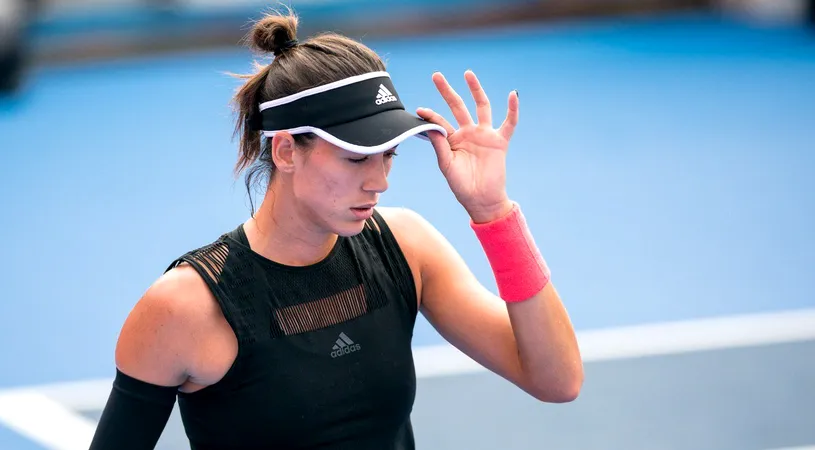 Probleme pentru Garbine Muguruza, în start de 2019. Spaniola a câștigat primul meci oficial, apoi s-a retras. Motivul invocat