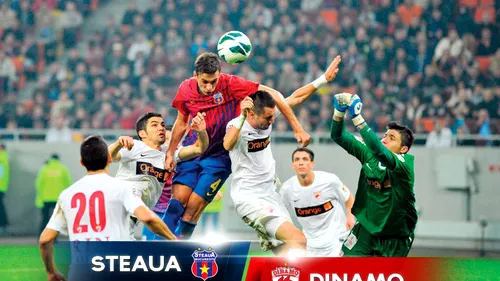 Steaua - Dinamo, ediția de Mărțișor, sâmbătă, de la 21:00. Cum s-au schimbat cele două echipe față de meciul tur, loturile și formațiile probabile