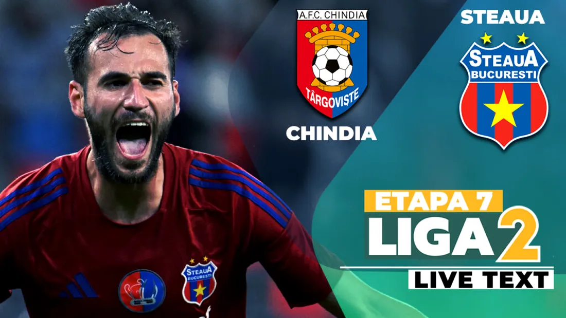 Chindia - Steaua începe la ora 19:00. Cele două candidate la accederea în play-off sunt la egalitate de puncte, la granița cu play-out-ul