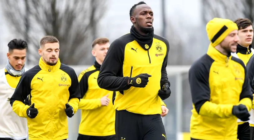 Usain Bolt s-a antrenat pentru prima dată cu Borussia Dortmund! VIDEO | Cum s-a descurcat cel mai rapid om al planetei 