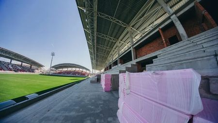 FOTO | Șantierul ”Francisc Neuman”, neperturbat de coronavirus! Stadiul lucrărilor la stadionul din Arad