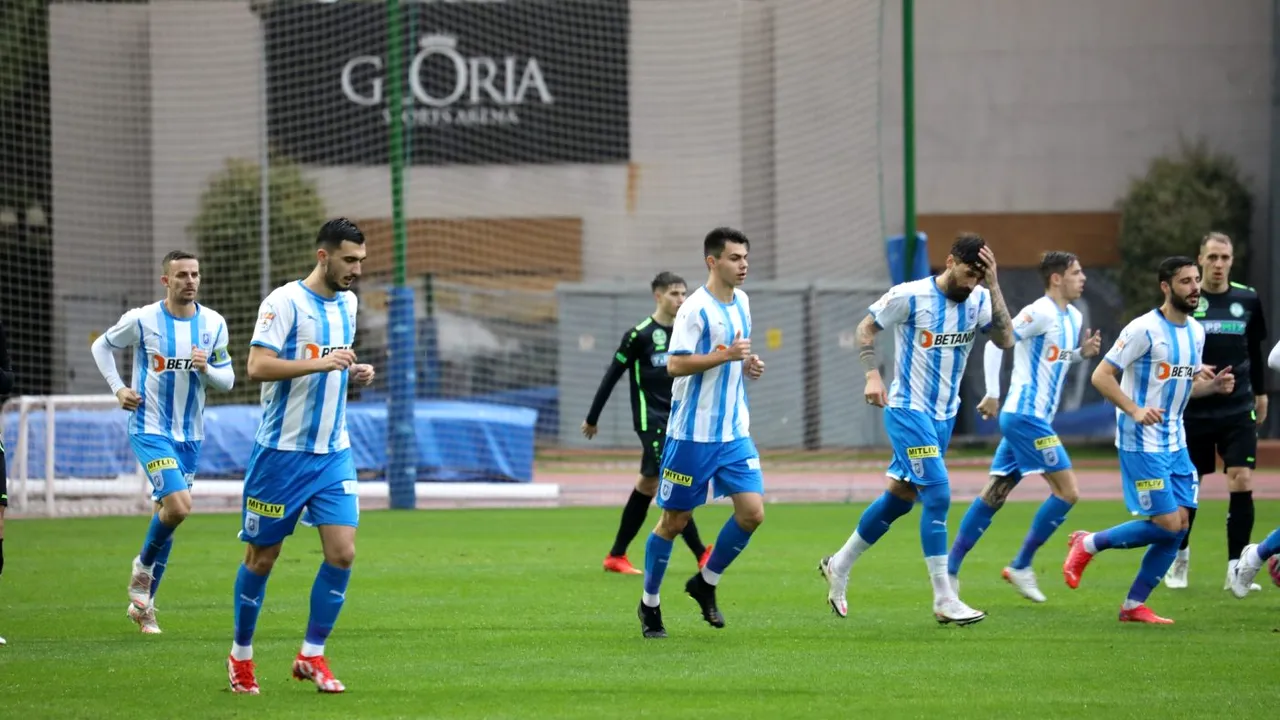 Spectacol în primul amical al Universităţii Craiova în Antalya. Oltenii au învins cea mai ofensivă echipă din Ungaria, iar Houri s-a accidentat din nou