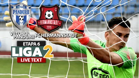Viitorul Pandurii ține în șah FC Hermannstadt și sibienii ratează șansa să urce pe locul 1. Gorjenii, la a doua remiză consecutivă