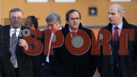 FOTO Platini a inspectat lucrările la Stadionul Național