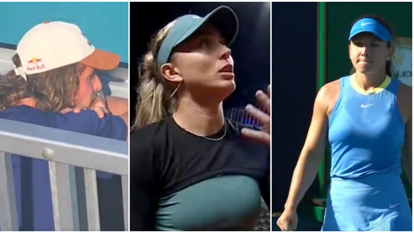 Stefanos Tsitsipas, înmărmurit de ceea ce i-a făcut Simona Halep iubitei sale în primul set la Miami Open! Cum a fost surprins grecul la meciul româncei cu Paula Badosa. VIDEO