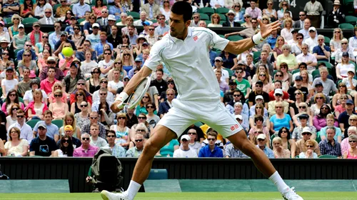 Djokovic, fără emoții!** Nole și-a început în mare stil cursa de apărare a titlului, la Wimbledon