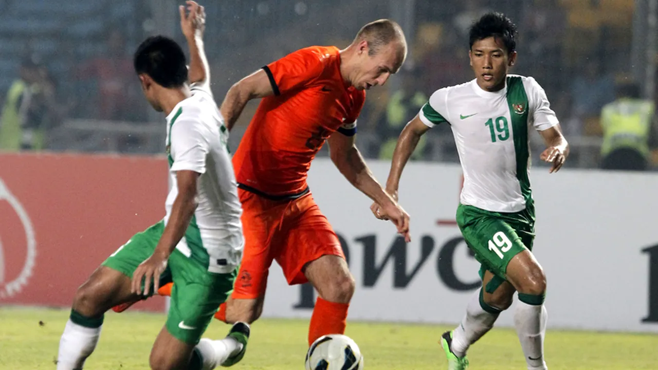 Robben, de neoprit! VIDEO - A reușit un gol superb în Indonezia - Olanda 0-3