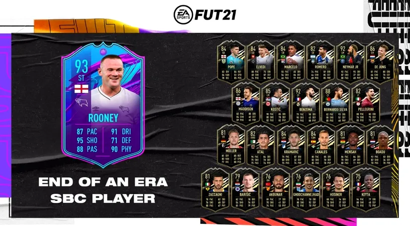 Wayne Rooney în FIFA 21! Cerințe SBC, recompense, dată de expirare și toate detaliile cardului