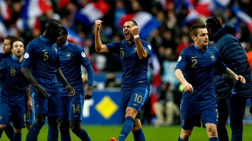 Franța a remontat diferența față de Ucraina după numai 34 de minute! Benzema a înscris dintr-un ofsaid imens