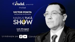 Marius Tucă Show începe luni, 29 august, de la ora 20.00, live pe gândul.ro