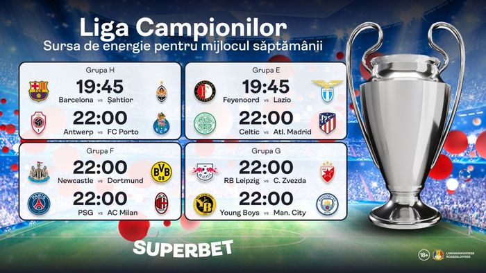ADVERTORIAL | Magia mijlocului de săptămână vine din Liga Campionilor