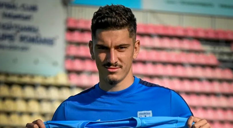 L-a debutat, apoi l-a prezentat. FC Voluntari a anunțat aducerea lui Alberto Călin după meciul de la Slatina, în care extrema a și jucat. A semnat și Denis Bujor