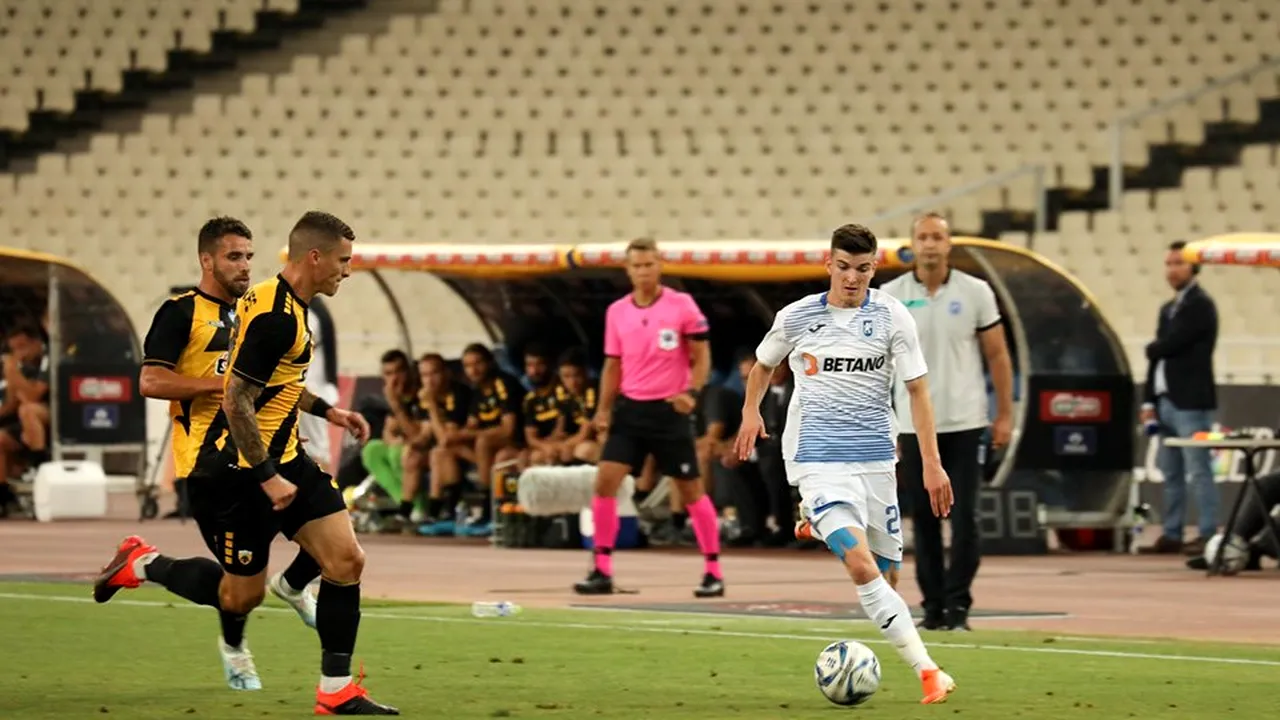 AEK Atena - U Craiova 1-1. Oltenii părăsesc Europa League! Elevii lui Papură s-au întrecut în ratări