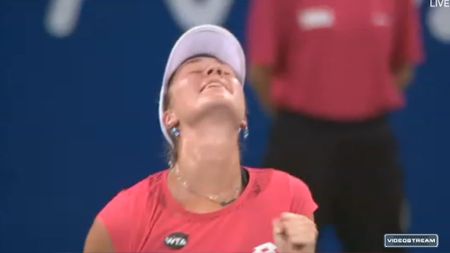 Prima reacție a Denisei Allertova, după victoria în fața Simonei Halep: "Acum pot să respir"