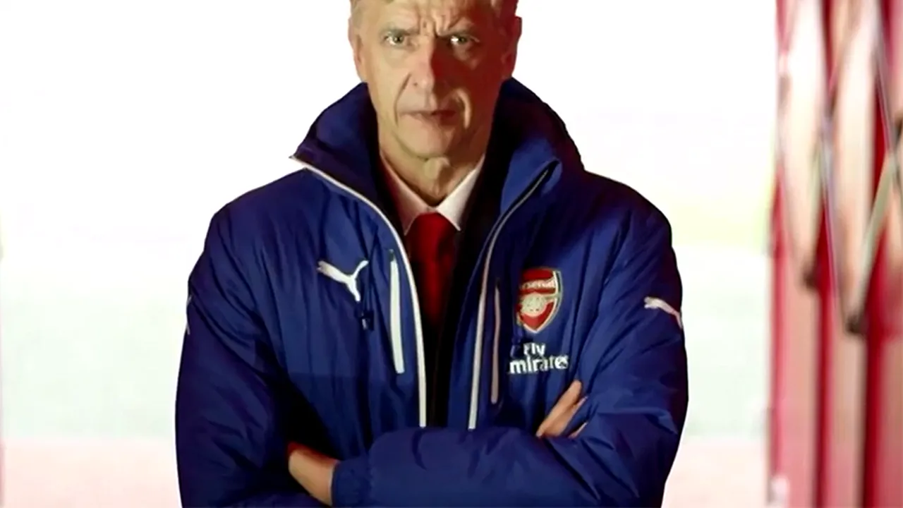 VIDEO | Arsene Wenger, salvat de Puma: producătorul german a inventat geaca pe care managerul de la Arsenal o poate închide din prima încercare
