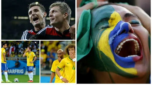 LIVE BLOG CM 2014, ziua 26 | Brazilia – Germania 1-7. Masacru la Belo Horizonte! Înfrângere-record la distanță de 94 de ani. Suporterii brazilieni au aplaudat în picioare evoluția nemților