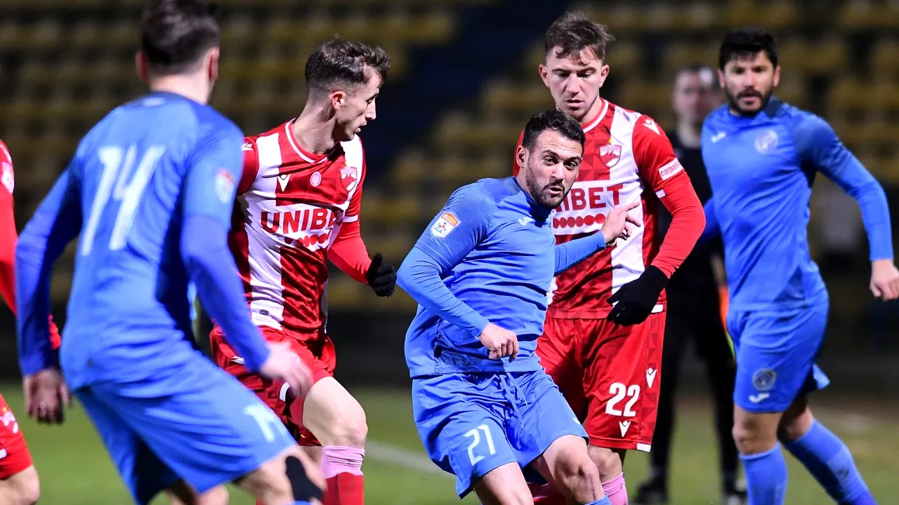 Academica Clinceni – Dinamo 1-1. „Câinii” se îndepărtează tot mai mult de play-off. Ilfovenii lui Ilie Poenaru, poziție surprinzătoare în clasament, la final de 2020