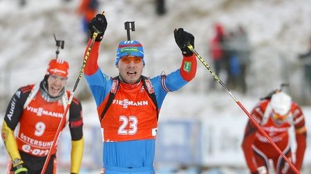 Victorie în familie! Șipulin și Kuzmina, câștigătorii surpriză ai sprintului de la Antholz