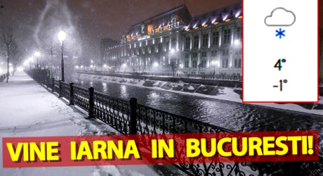 Meteorologii Accuweather anunță data exactă când vin ninsorile în București