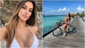 Iubita unui fotbalist celebru din Premier League strălucește la plajă! Și-a sărbătorit recent ziua de naștere și arată perfect în costum de baie | GALERIE FOTO