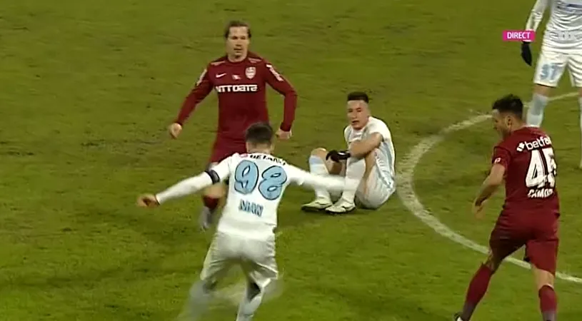 Dennis Man, aproape de un super gol cu CFR Cluj! Bălgrădean era bătut | VIDEO