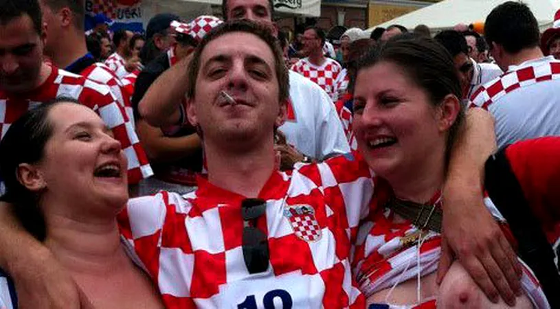 FOTO Interzis minorilor. Cum petrec croații la Euro 2012