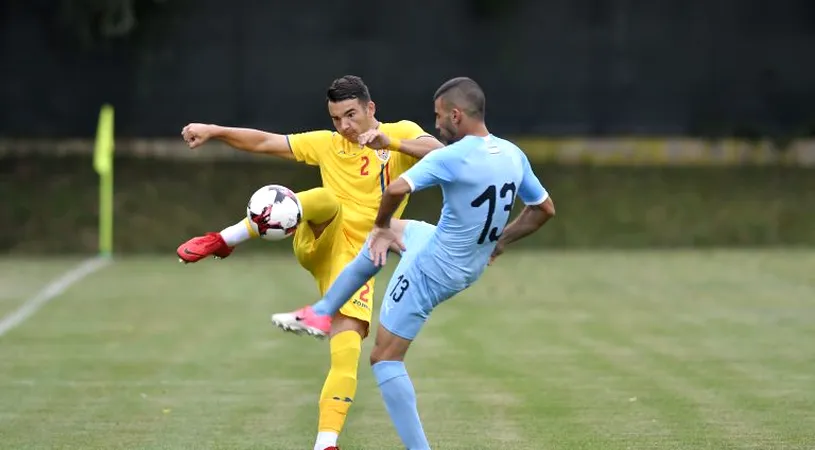 Naționala României U19, două înfrângeri consecutive în amicale, înainte de Turul de Elită
