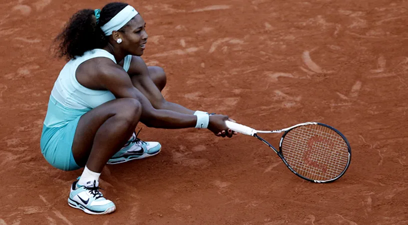 Serena Williams,** eliminată de Virginie Razzano în primul tur la Roland Garros