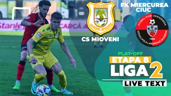 CS Mioveni – FK Miercurea Ciuc se joacă ACUM. Argeșenii încep bine și marchează rapid
